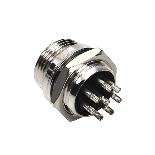 Vista 16 de Heyiarbeit Plata GX16 7A 2P Conector de Aviación Hembra Panel de Alambre Accesorios de chasis de alimentación Conector de metal Aviación 1 unids