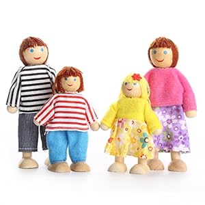 Lovelyhappyfamilydollsplaysetwoodenfiguressetof7peoplewithdogforkidschildrentoddlersdollhousepretendgift Urban Country Home Decor Lovely happy family dolls playset wooden figures set of 7 people with dog for kids children toddlers dollhouse pretend gift urban country home decor