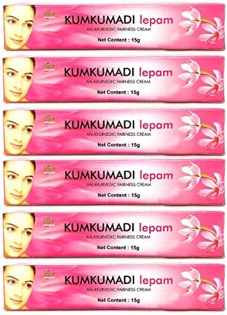 Kandamkulathy Kumkumadi Lepam | Natural Remedy for Pigmentation and Dark Spots - 15g (Pack of 6)