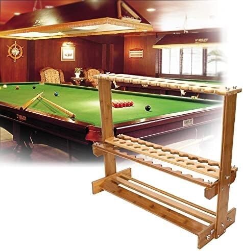 Support de rangement de queues de billard autoportant en bois stable