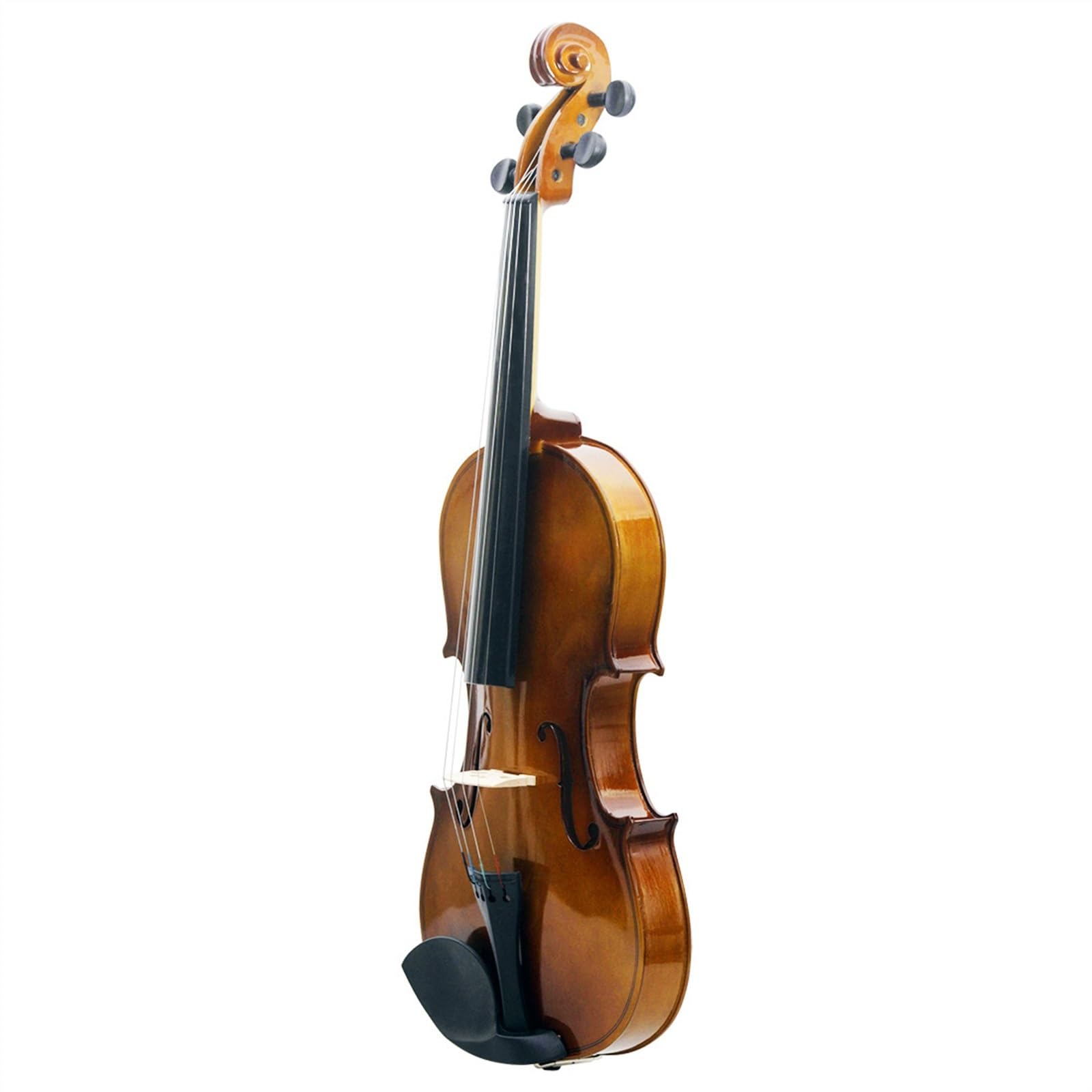 Violine Natürliche Farbe Lindenholz Violine Anfänger Übungsgeige Flügel Geigenkasten(1/2-natural)