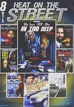 8-Film Heat On The Street: In too Deep/ The Glass Shield/ Lincense to Kill/ Cry, The Beloved Country/ A Rage In Harlem/ Malevolent/ Road End/ Ice