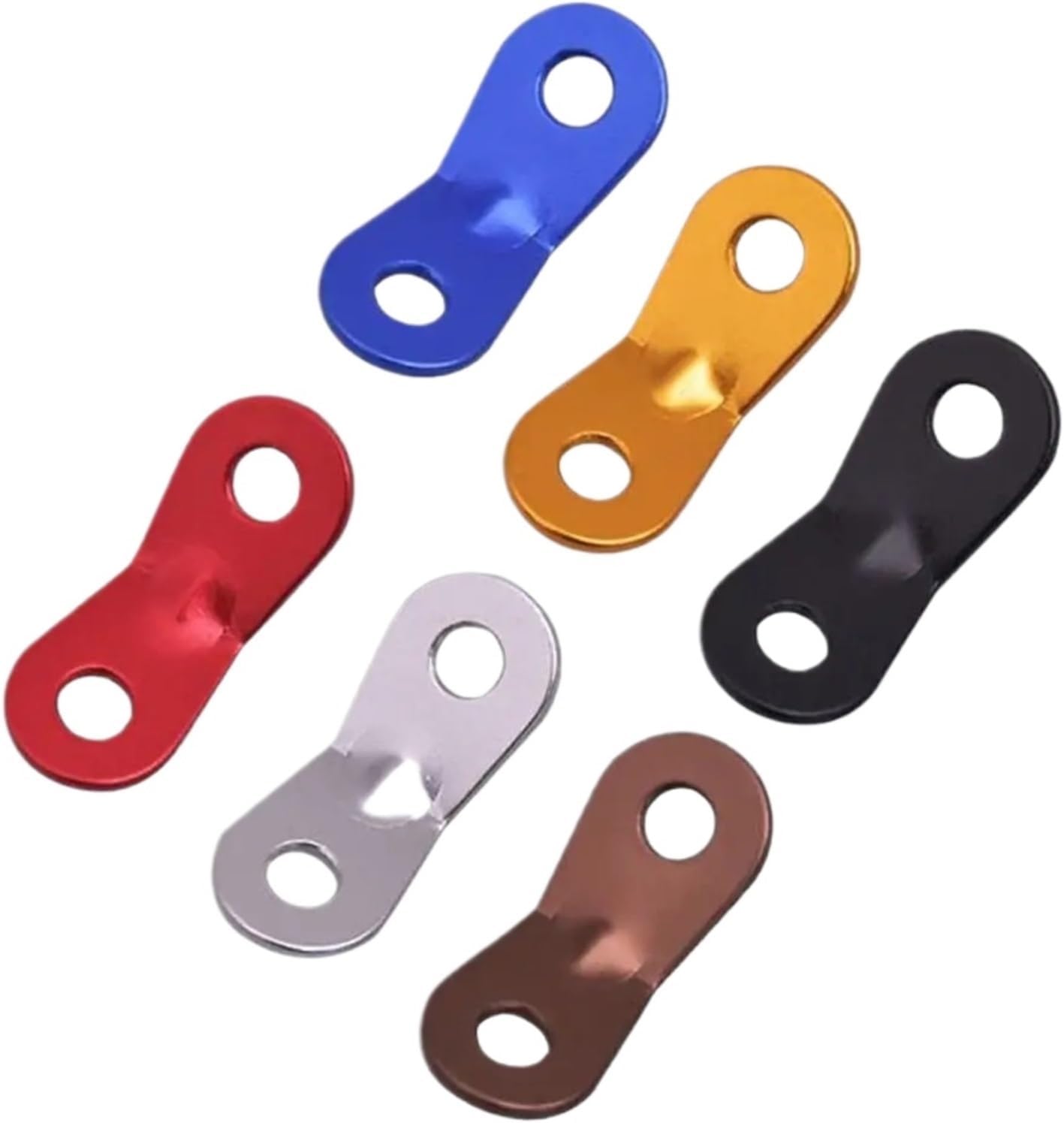 Guyline Tensioner 10pcs Adjustment Buckle Stopper Adjustable Rope Tensioners Tent Buckles Wind Peanut Cord Lock for Camping Hiking Backpacking Tent(Coffee)