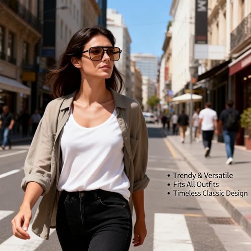Black-Tinted Everyday Sunglasses Fashionable and Trendy Eyewear - image 4