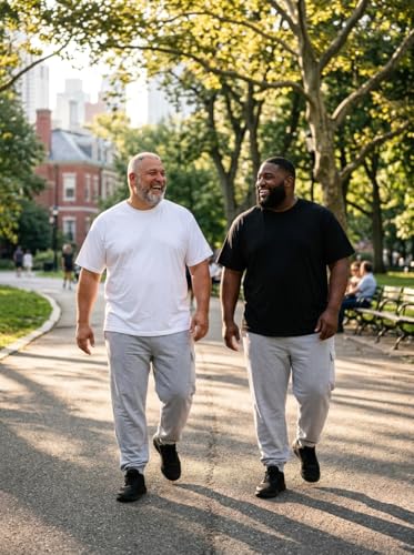 Image of MC BIG & TALL Men's Big and Tall T-Shirts - Stretch Cotton Crewneck T-Shirt Sizes 3X-10X - Durable & Breathable Everyday Tee