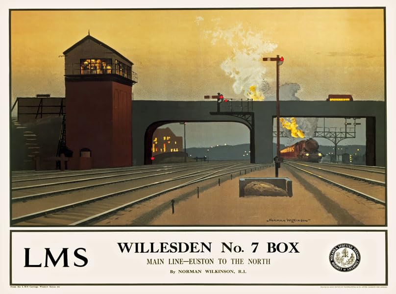 Affiche Prints Vintage British Railway & Travel Poster LNER LMS GWR - Willesden Main Line - A3