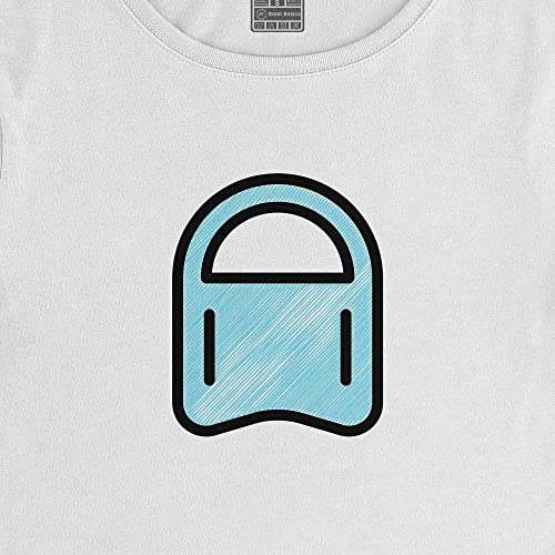 T-Shirt Blanc Court Femme M Respirant et Confortable Buwtswi - 2