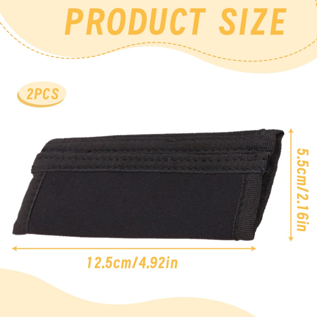SGERUFZ 1 paio di coperture protettive universali, guanti per maniglia e barra del bracciolo della carrozzina, copertura del paraurti (nero)