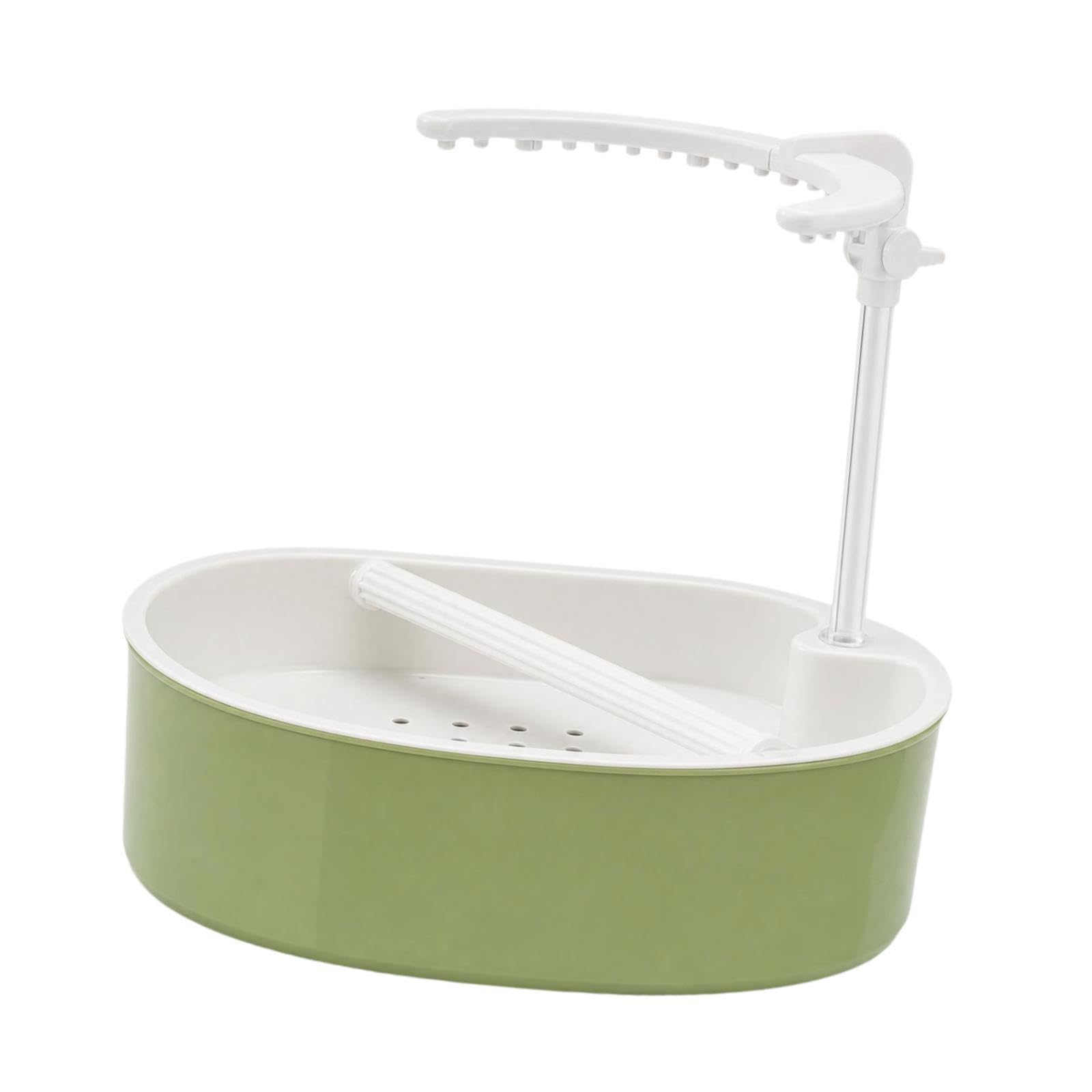 Papageienbadewanne Automatisches Badehaus Vogelzubehör Stabiles Pp Material Multifunktional Einstellbar für Wellensittiche Papageien Paarvögel Heimanw, Weiß