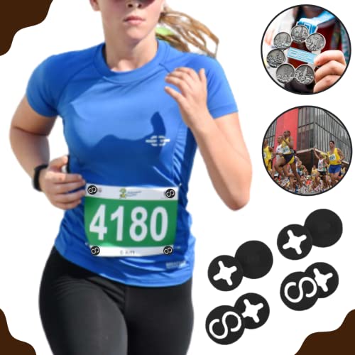 Botão Porta Número Corrida De Rua Não Fura - Kit 4 Botões