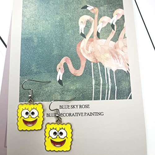 Cartoon Spongbo Earrings Patrick Star Earrings Studs For Girls Women And Men (2) #TOP5