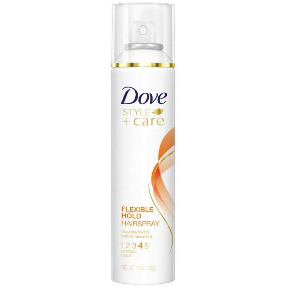 Dove Style + Care Flexible Hold Hairspray, Strong Hold 7 oz ( Pack of 8)