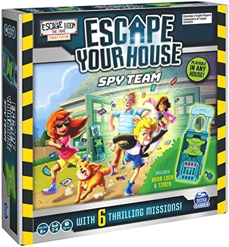Escape Room The Game, Escape Your House: Spy Team Fun Strategy Family Board Game, for Kids Aged 8 and up 8 51ti+PfRTqL. AC