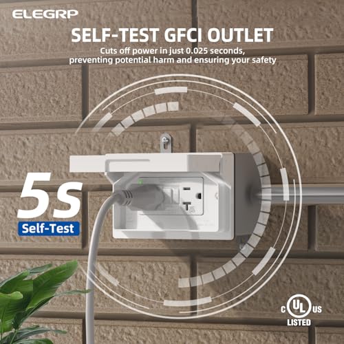 Prise GFCI 20A WR pour stopper les coupures de courant et sécuriser les zones humides