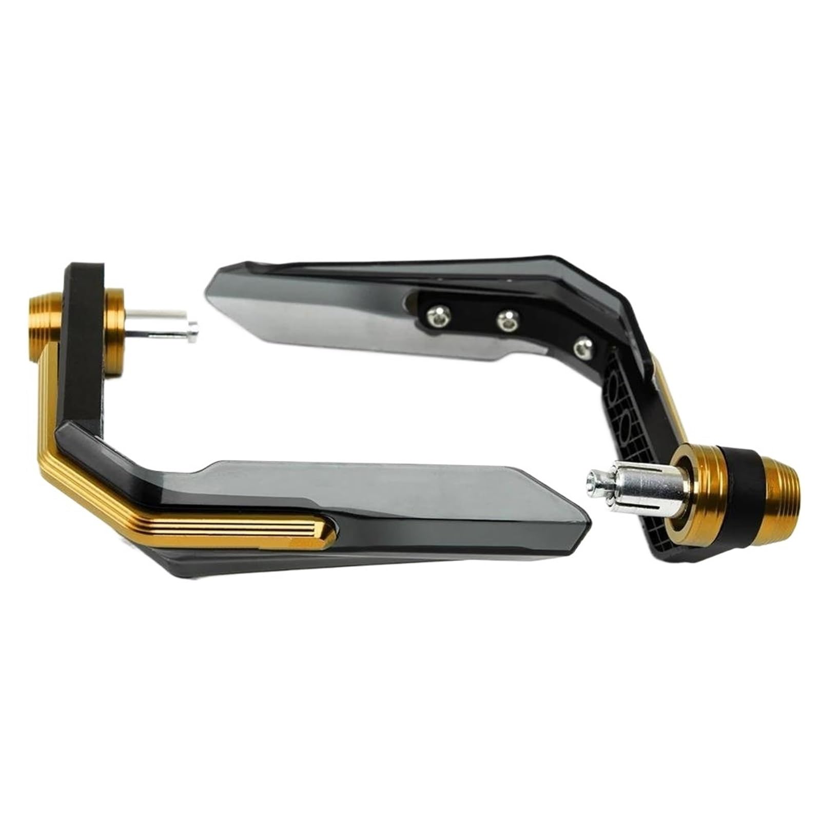 Protectores Manos Moto Protector Manos Universal Manillar Motocicleta 7/8" 22 Mm Protector Palancas Embrague Freno Prueba Viento(Gold)
