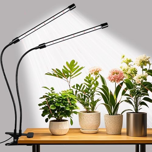 Grow Lights for Indoor Plants, Upgrade 84 LEDs Clip Plant Lights, Full Spectrum LED Plant Growing Lamps with Flexible Gooseneck, 3/9/12H Timer, 3 Spectral Modes, 10 Dimmable Levels...