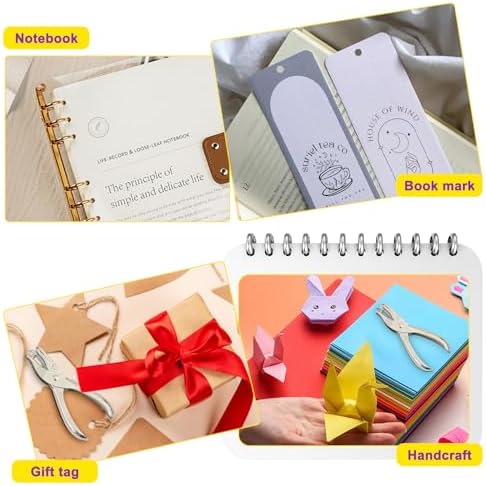 Decymis 2 Pcs Small Single Hole Punch, 1/4 Inch Hole Puncher for Crafts — 사진 6