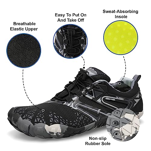 Image of XIHALOOK Athletic Hiking Water Shoes Womens Mens Quick Dry Barefoot for Beach Walking Kayaking Surfing Training