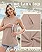JoyMotion 4 Pack Women's Nursing Tank Tops for Breastfeeding Hidden Zippers Sleeveless Nursing Shirts Loose Maternity Tops(Nude, Brown, White, Black,Medium)
