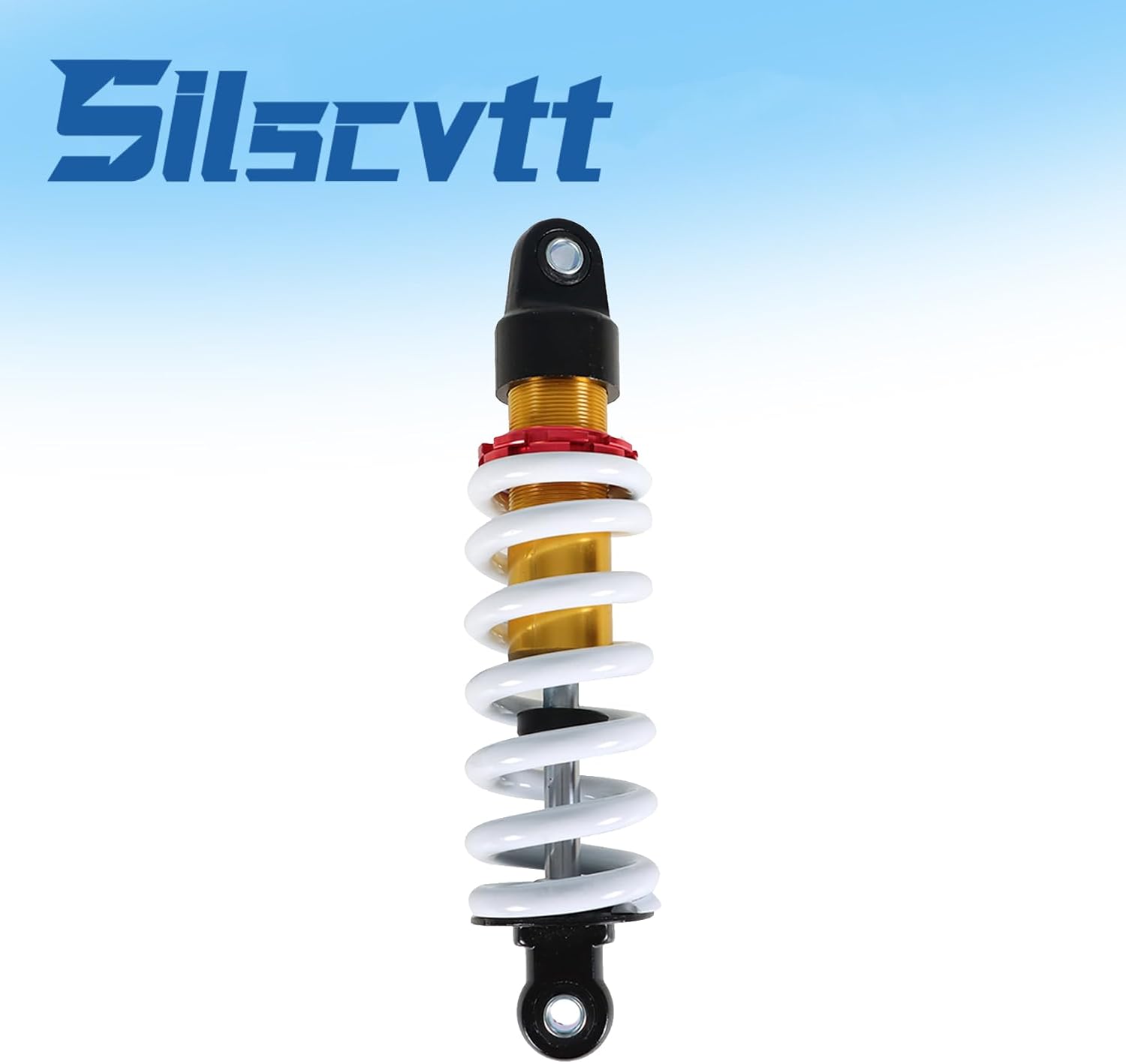 Silscvtt 10.5 Inch 270MM Rear Shock Damper Suspension Replacement for 110cc 125cc Pit Bike White