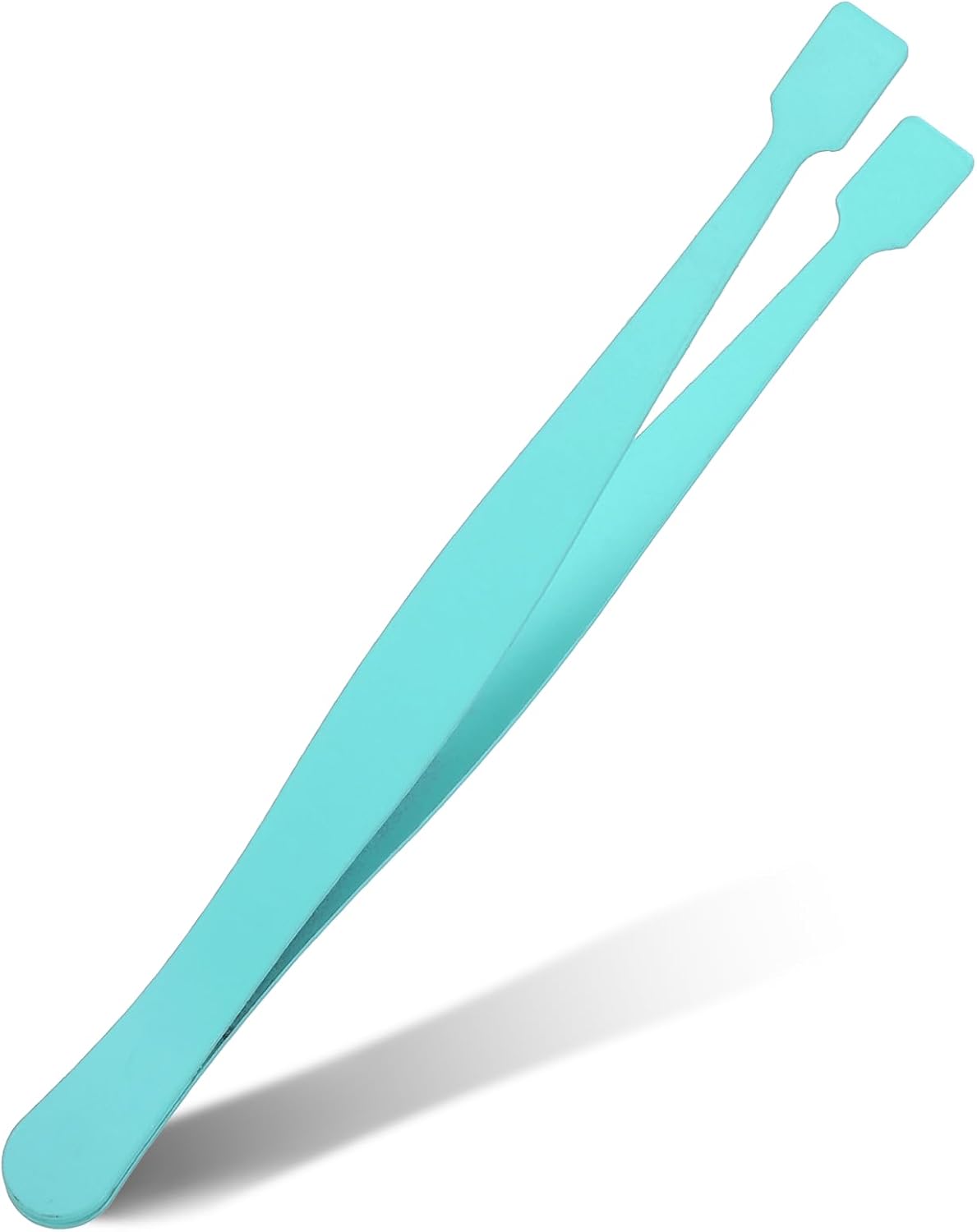 Lash Cluster Tweezers Kit for Individual Eyelash Clusters Stainless Steel Applicator Professional Flat-Tip Applicator for DIY Extensions Safe Blunt Design Ergonomic Handle Easy for Beginners (Blue)