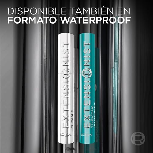 L'Oréal Paris - Máscara de Pestañas Volumen y Longitud - Waterproof - Fórmula Alargadora - Cepillo Modelador - Telescopic Extensionist - 9,9 ml - imagen 8
