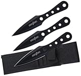 Perfect Point PP-022-3B Throwing Knife Set 6.5-Inch Overall,Black