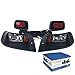NEW RecPro EZGO TXT ADJUSTABLE GOLF CART HALOGEN LIGHT KIT w/LED TAIL LIGHT