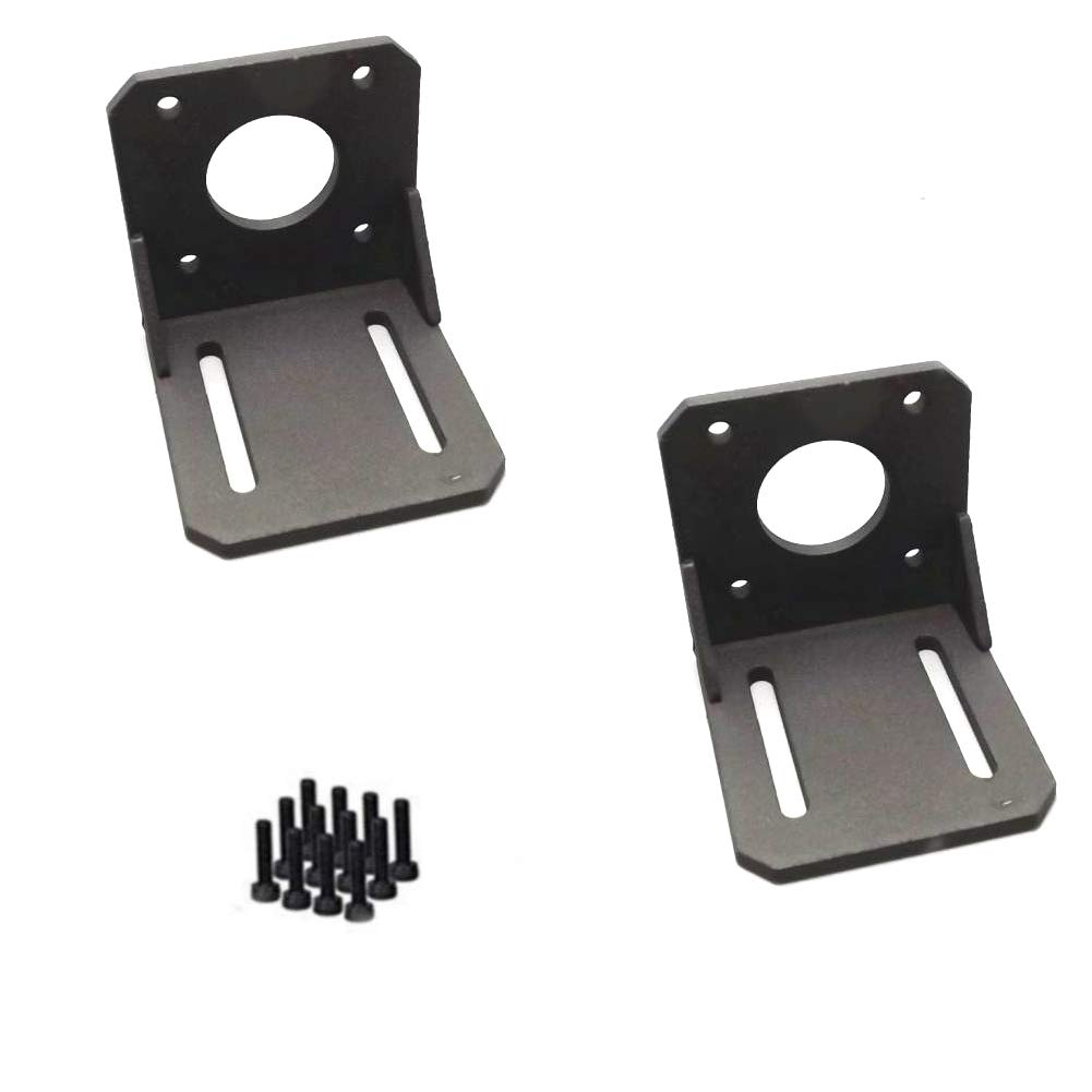 Chiloskit 2pcs Alloy Steel 42mm Stepper Motor Mounting Bracket Fixed Base Fixing Seat for Nema 17