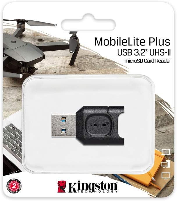 Kingston MobileLite Plus USB 3.2 microSDHC/SDXC UHS-II Card Reader (MLPM)