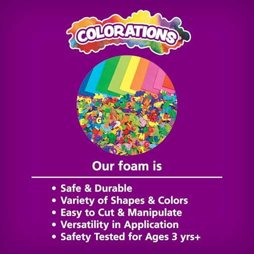 Espuma autoadhesiva de frutas precortadas con pegamento potente Colorations SAFVFOAM 4