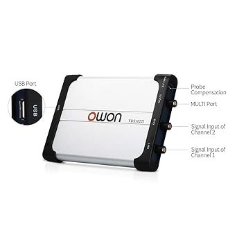 Owon VDS1022I USB PC Oscilloscope, MIT USB Isolation, 25 MHz