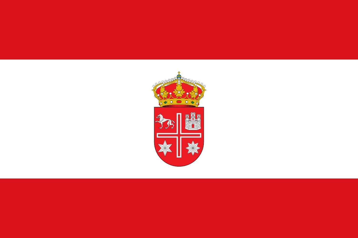 Drapeau Cabezón de la Sierra grand modèle pour décoration de salle des fêtes