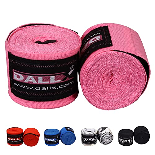 Dallx 180 Inch Boxing Hand Wraps With Thumb Loop For Martial Arts Kickboxing Punching – Mma Muay Thai Men And Women Elastic Inner Glove For Hand & Wrist Supports – Pair #TOP20