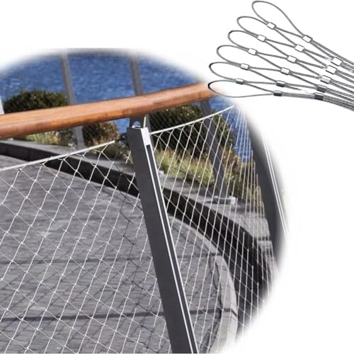 Rotolo di filo metallico zincato per recinzioni, in acciaio inox, flessibile, 1 x 15 m, anti-caduta, resistente, filo argentato da 2 mm, per pollame, animali domestici e protezione da giardino