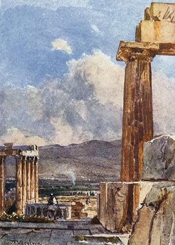 Affiche le portique oriental de l'Erechtheum Fulleylove 60x90cm