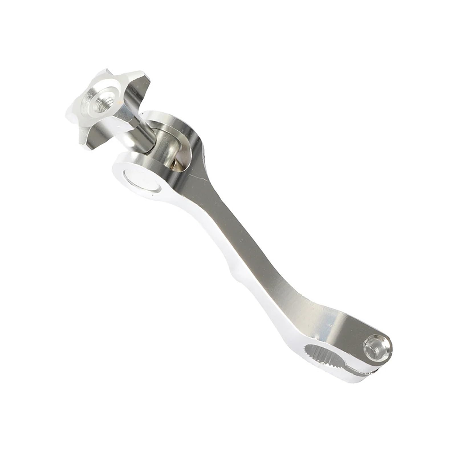 Qfdwcyz Silver Motorcycle Clutch Levers Motorcycle Cnc Rocker Arm Rear Brake Adjustable Tension Lever Fit For Pit Dirt Bike Fit For Atv Universal(Silver)