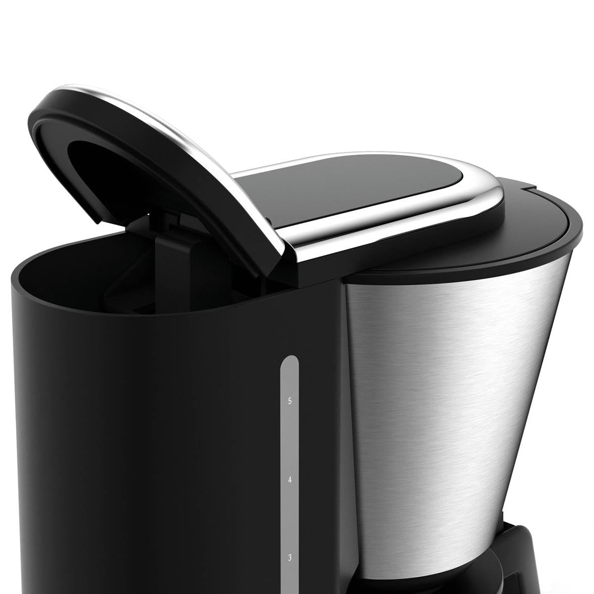 WMF Kitchenminis - Cafetera Aroma de goteo con vaso de cristal, cafetera de filtro para hasta 4 tazas de café, programa antical, indicador agua, display digital, filtro extraible, 760 W