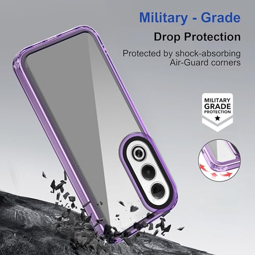 Image of Zapcase Back Case Cover for Oppo K12x 5G | Compatible for Oppo K12x 5G Back Cover | Case Cover with Camera Protection | (TPU + PC | Translucent Purple)