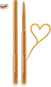 Eyeliner Pencil, Metallic Golden Gleam Eye Liner, Pointed Tip, Shade 14