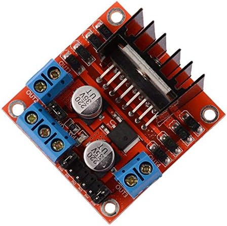 Youmile 2PCS L298N Motor Drive Controller Board DC Dual H-Bridge Robot Stepper Motor Control and Drives Module for Arduino Smart Car With Dupont Cable