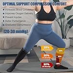 NEENCA Zipper Compression Socks, Medical Graduated Compression Socks for Pain Relief, Women & Men Circulation, Swelling, Travel, Pregnancy, Flight, Nurses, Running, Athletic—1 Pair, 20-30 mmHg - Image 5