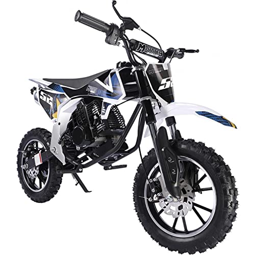 MotoTec Warrior 52cc Kids Gas Dirt Bike Black