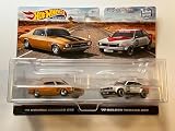 Hot Wheels HKF50 Premium 2-Pack '73 Holden Monaro GTS / '77 Holden Trana A9X [3 Years Old And Up]