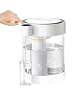 Waterdrop Glass Rechargeable Water Filter Dispenser, WD-ED12W 5.3L 3 Months Soften Water Instant Electric Jug, Reduce Calcium, Magnesium and other 70 Contaminants, Countertop Water Filtration System
