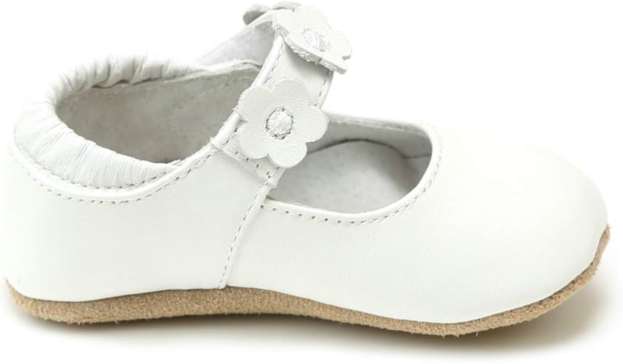 Hope Soft Leather Flower Strap Crib Mary Jane