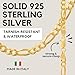 KISPER Men’s 18K Gold Plated Sterling Silver Figaro Chain Necklace – 5mm Solid Italian Link with Lobster Clasp, Made in Italy, 16