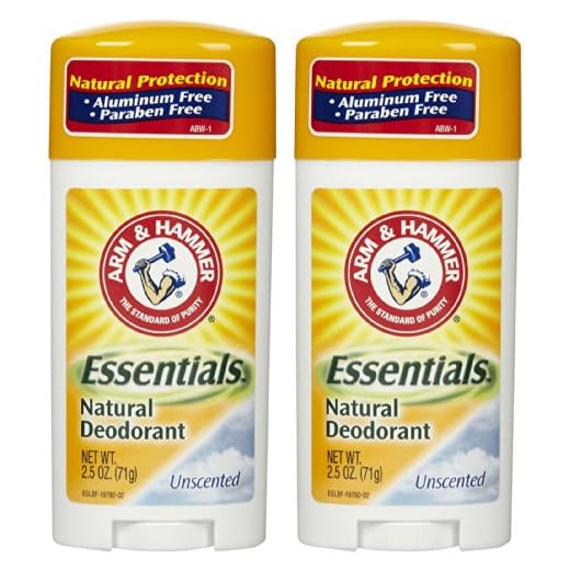 Arm & Hammer Essentials Natural Deodorant, Unscented - 2.5 oz - 2 pk