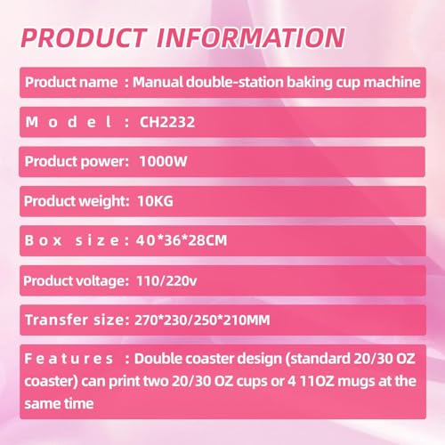 Machine d'impression par sublimation pour tasses à latte et mugs