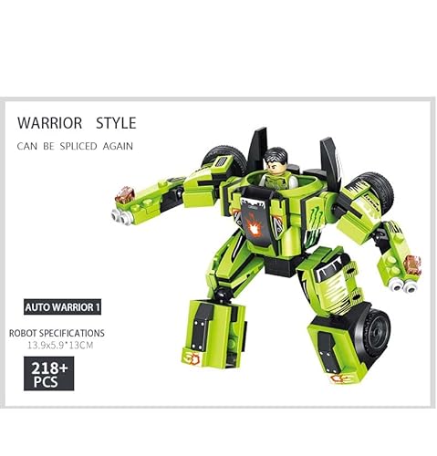 Fxxwjp 3 In 1 Building Block Boys' Toy Set,Robot Building Toy Set,Stem Transforming Robot Building Playset,Best Gifts For 12-15 Yrs Boys (Green) #TOP2